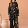 3 Piece Unstitched Black Premium Printed Lawn