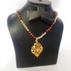 Real Gold Polish Heart Shaped Dai Catting Fancy Locket with Crystal Chain For Women