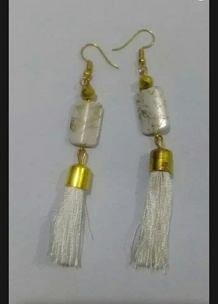 Stylish Long Thread (Dress matching) Earrings with Different Color For Women - Image 6
