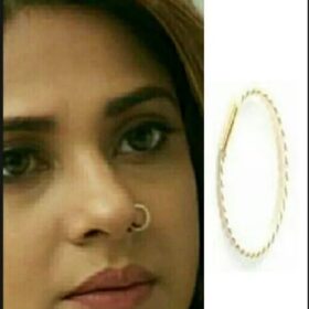Pure Silver (chandi) Twist wire Nose Ring For Women